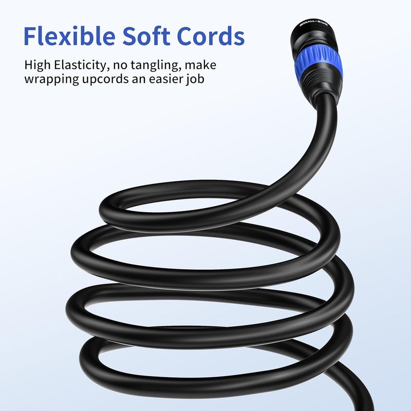 SMALL-EYE 5 Pin DMX Cable 6 ft 2-Pack – 4-Core Male to Female Stage Lighting Cable for DMX512 Controller, Multi-Color Coded (6') - Image 5